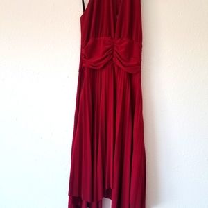 Lette dress used for ballroom dance Burgandy, shiny color
